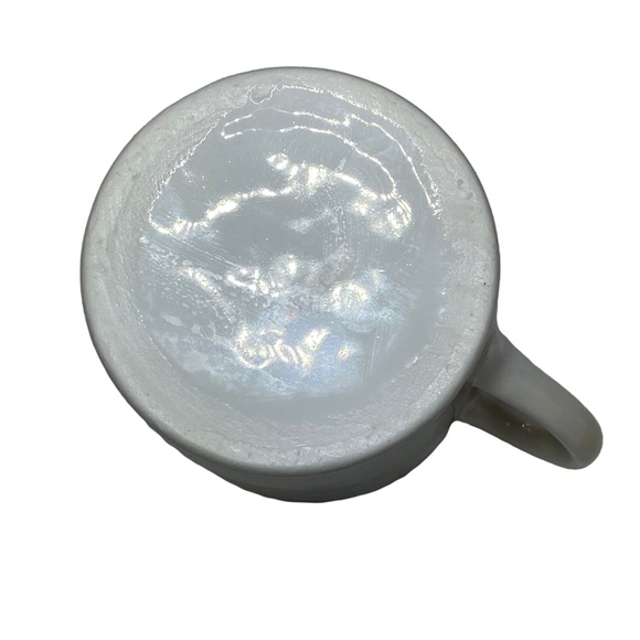 NORMAN ROCKWELL White Porcelain Illustrated Demitasse Espresso Mug Vintage Small - Picture 4 of 7